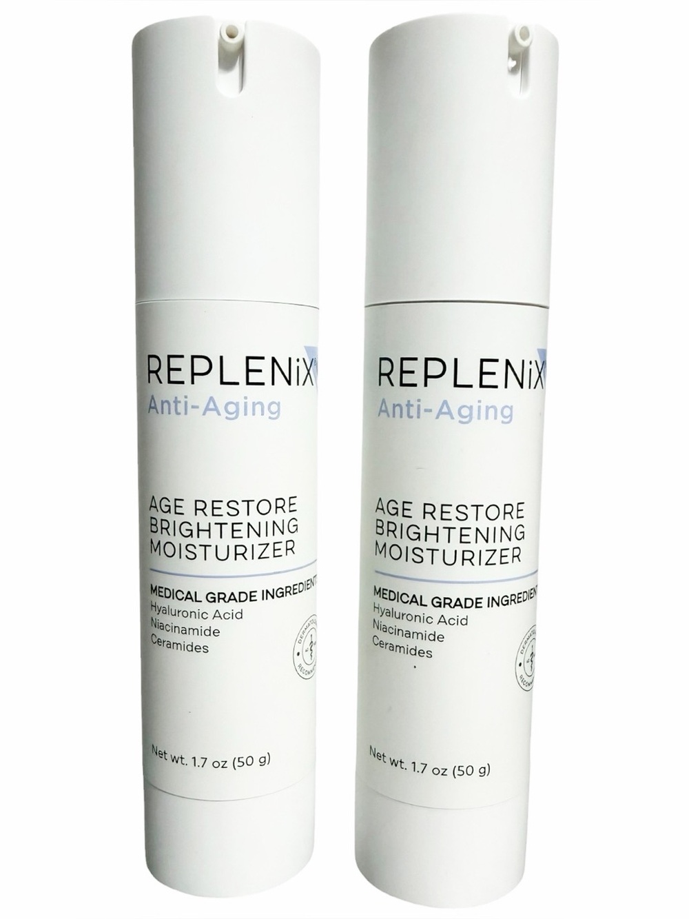 {2 Pack} REPLENIX Anti-Aging Age Restore Brightening Moisturizer ~ Medical Grade